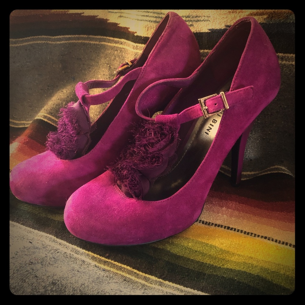 Purple shoes